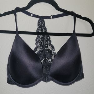 34DD Black Lace Racerback Bra